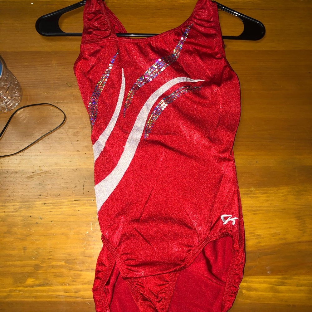 red GK leotard